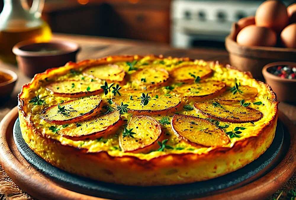 Frittata con Curcuma e Patate