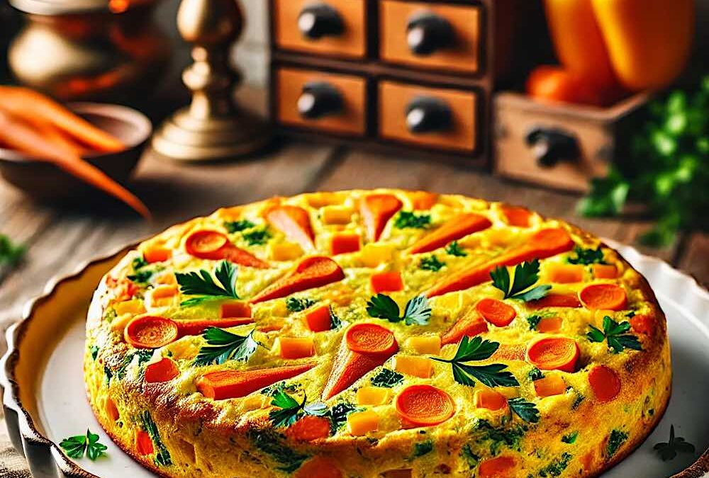 Frittata di Carote e Peperoni Gialli