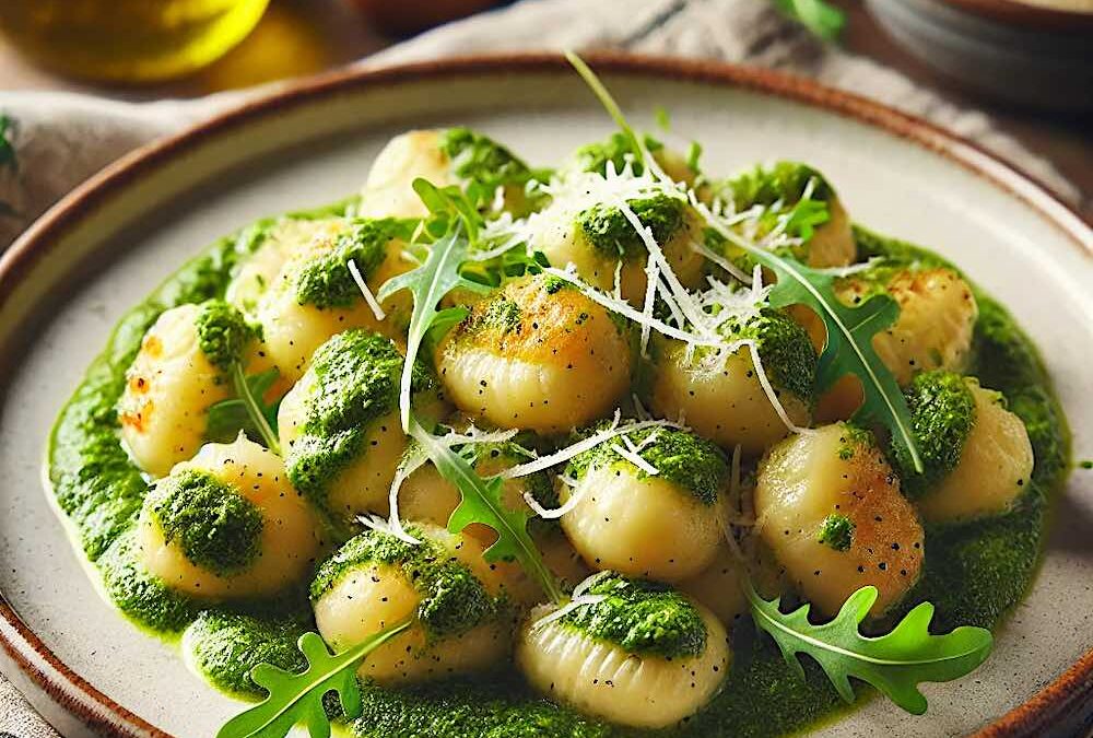 Gnocchi al pesto di rucola