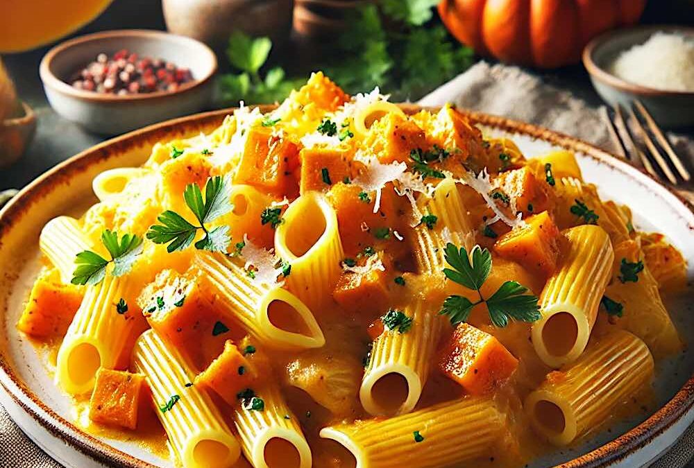 Pasta al ragù di zucca