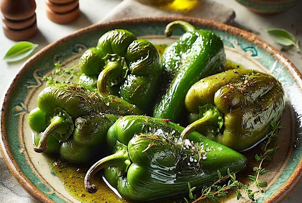 Peperoni verdi arrosto