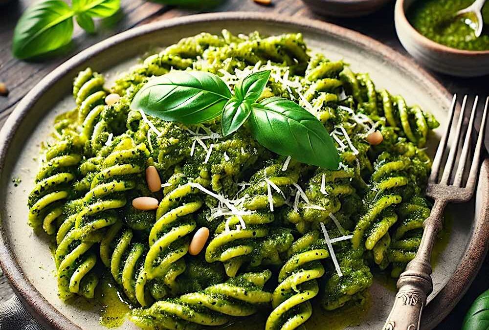 Fusilli al pesto genovese